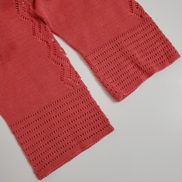 Peruvian Connection Womens Chaco Lace Knit Pima Cotton Cardigan XL Point… - Picture 8 of 12